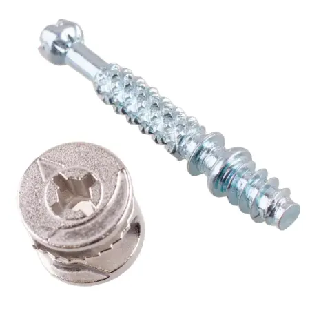 Набор эксцентриковых стяжек 25x34 мм сталь цвет серебро 4 шт.