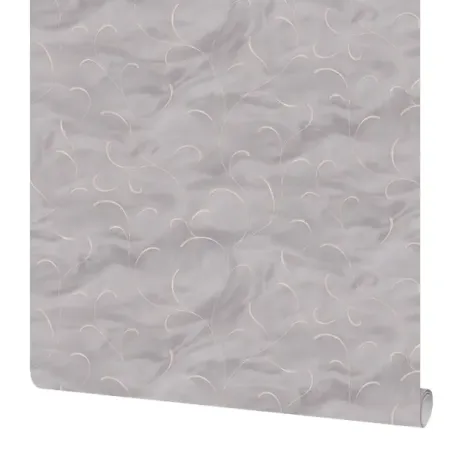 Обои флизелиновые Московская обойная фабрика Теона серые 1.06 м 4386-8