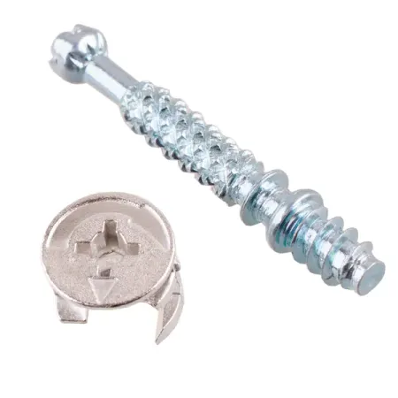 Набор эксцентриковых стяжек 16x34 мм сталь цвет серебро 4 шт.