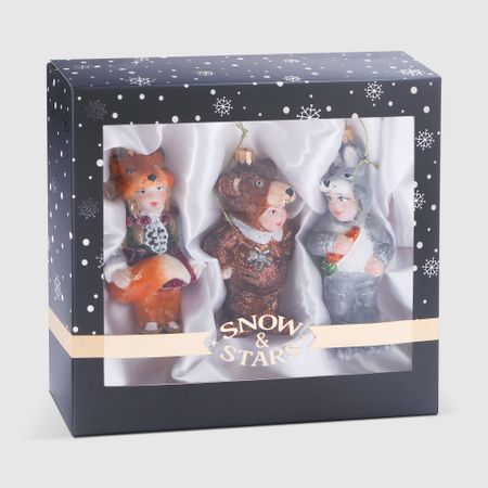 Набор ёлочных игрушек Snow and Stars дети 3 шт