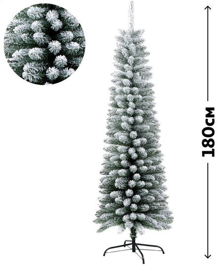 Ель искусственная Actuel Слим заснеженная, 180 см занимательная патнеология повесть в жанре фантастической реальности