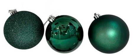 Елочный шар Actuel Вокруг света темно-зеленый 8 см, 1 шт в ассортименте