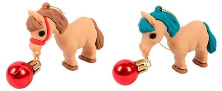 Елочное украшение Actuel Вокруг света Подвеска Лошадка 8 см, 1 шт в ассортименте