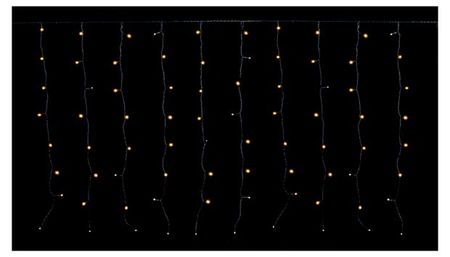Гирлянда электрическая Actuel Занавес 720 LED ламп уличная теплый белый с мерцанием, 2,5х0,7 м