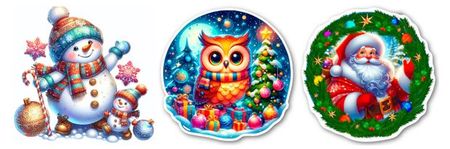 Декоративная наклейка ArteNuevo панно Новый год, 48х42 см ДЕКОР ПАННО 