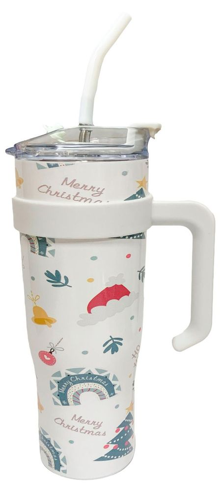 Термокружка с трубкой Actuel Вокруг света Новый год, 1,2 л 1 шт в ассортименте