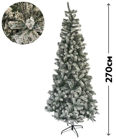 Ель искусственная заснеженная, 270 см вместе весело играем
