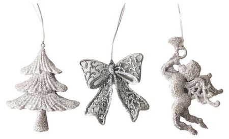 Елочное украшение Actuel Снежная королева Подвеска серебристая пластик, 1 шт в ассортименте