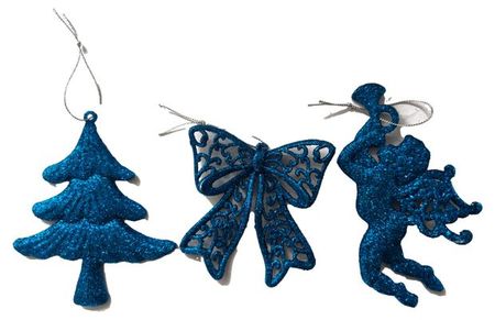 Елочное украшение Actuel Снежная королева Подвеска синяя пластик, 1 шт в ассортименте