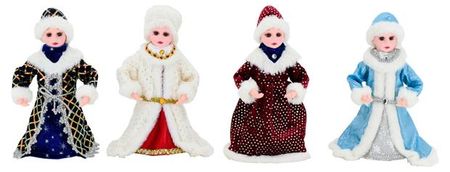 Фигурка декоративная Снегурочка 30 см, 1 шт в ассортименте наталья игоревна котятова снегурочка новогодние флажки