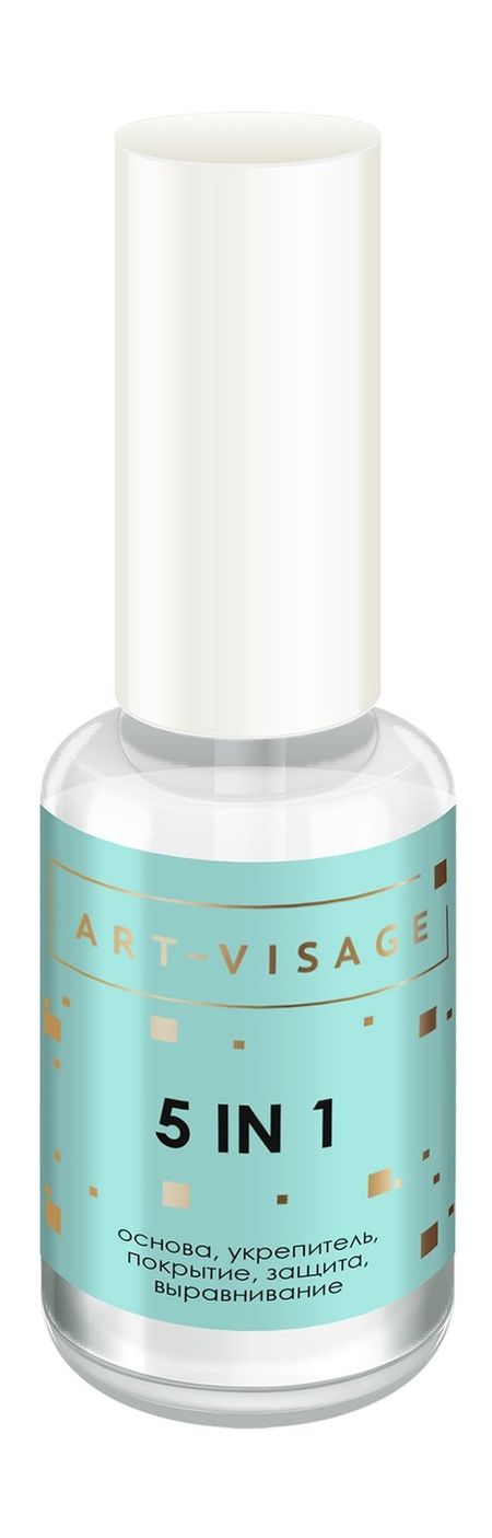 Art-Visage 5-in-1 Основа, укрепитель, покрытие, защита, выравнивание блеск для губ art visage avenue тон 512 sangria