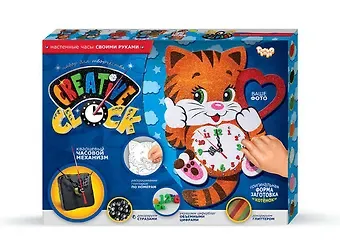 Набор для творчества, Часы Creative clock Котёнок проекционные часы virtus table clock d juan lrg eagle bronze