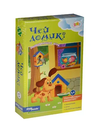 Развивающая игра Step puzzle, Чей домик 76188