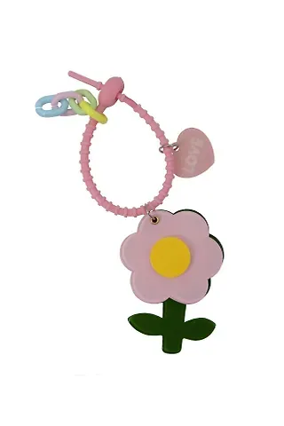 Брелок-обвес на сумку Цветочек Розовый (пластик) (12-3307032615-6127)