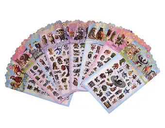 Наклейки декоративные ИТАЛ.МЕМ, 17*28 см, 8 дизайнов, ОПП-упаковка