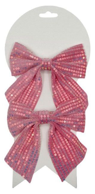 Декорация Actuel Бант розовый, 2 шт х 5 см