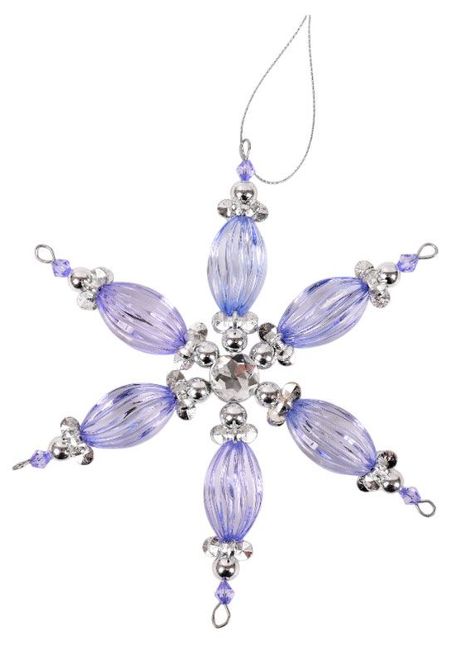 Елочное украшение Золото театра Подвеска Снежинка, 17,5 см