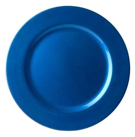 Блюдо пластиковое Actuel Вокруг света синие, 33 см