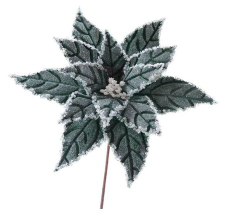 Украшение Вокруг света Цветок пуансеттия, 30 см