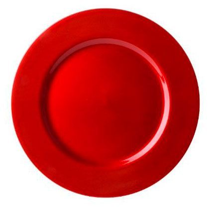 Блюдо пластиковое Actuel Вокруг света красное, 33 см