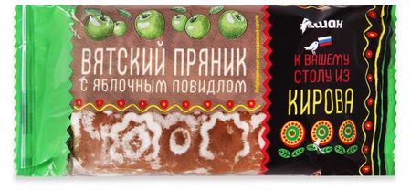 Пряник АШАН Красная птица Вятский с яблочным повидлом, 120 г