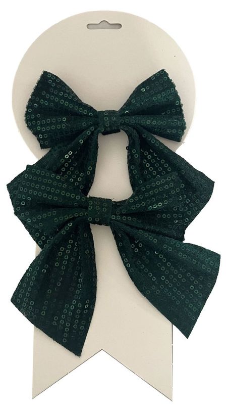 Декорация Actuel Бант зеленый, 2 шт х 5 см