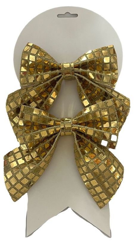 Декорация Actuel Бант золотой, 2 шт х 5 см