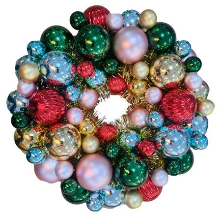Декорация Венок шарики, 34 см