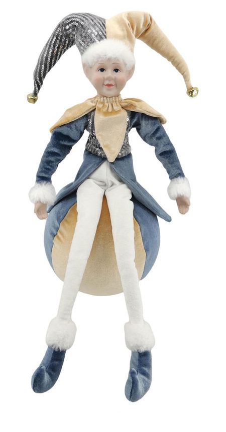 Фигурка декоративная Золото театра Арлекин на шаре, 50 см на шаре к южному полюсу