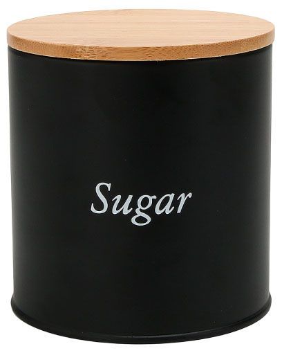 Банка металлическая для сахара Actuel черная, 600 мл