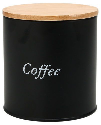 Банка металлическая для кофе Actuel черная, 600 мл