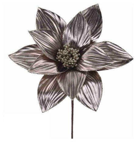 Украшение Золото театра Цветок пуансеттия, 26 см