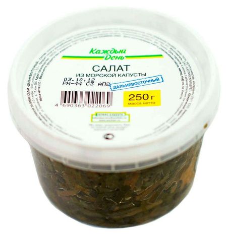 Салат из морской капусты Каждый день Дальневосточный, 250 г