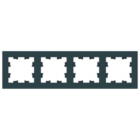 Рамка Systeme Electric AtlasDesign четырехместная изумруд (ATN000804)