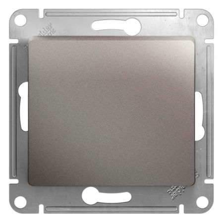Переключатель Systeme Electric Glossa одноклавишный встраиваемый платина (GSL001271) переключатель 1 клавишный schneider electric glossa титан
