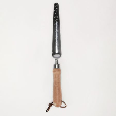 Совок Kaiyang Technology из нержавеющей стали с деревянной ручкой 36,5х3,5 см