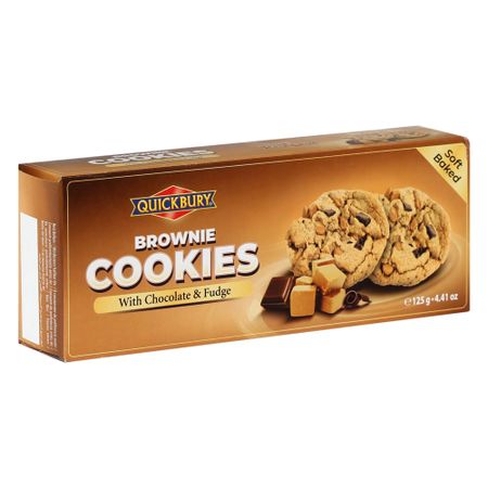 Печенье брауни Quickbury с шоколадом и помадкой 125 г