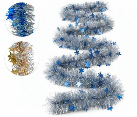 Мишура Звездная голографическая 2 м, 1 шт в ассортименте