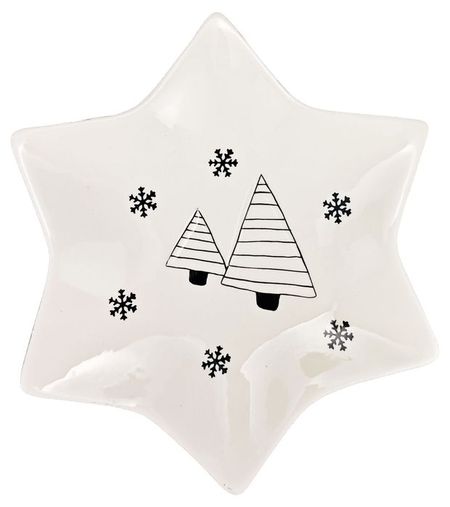 Блюдо Actuel Вокруг света Новогодняя звезда, 23,5х20,5 см