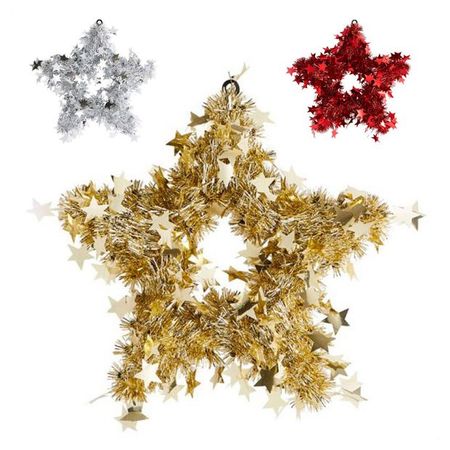 Декорация Actuel Звезда из мишуры 32 см, 1 шт в ассортименте