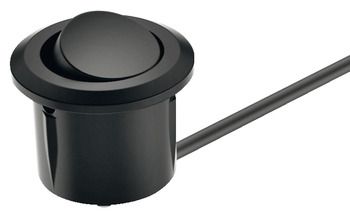 Кнопочный выключатель LOOX, цвет чёрный