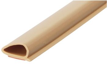 Hafele Уплотнитель самоклеящийся, TPE, 6м, бежевый 950.10.284