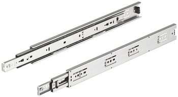 Шариковые направляющие черные, длина 400 мм, несущая способность 45 кг.