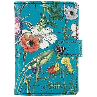 Визитница «Butterfly», бирюзовая, 24 карты, 11 x 7.5 см