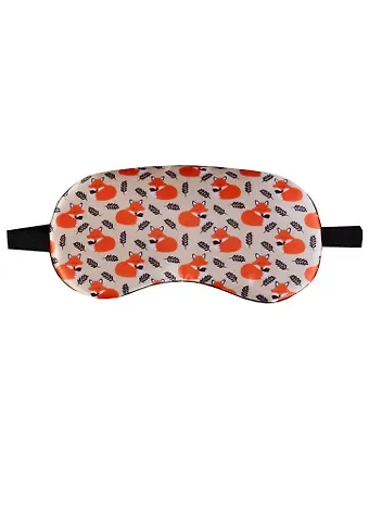 Маска для сна Лисы на бежевом фоне (пакет)