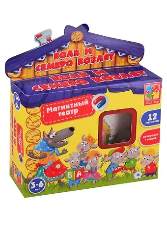 Магнитный театр Vladi Toys Волк и семеро козлят