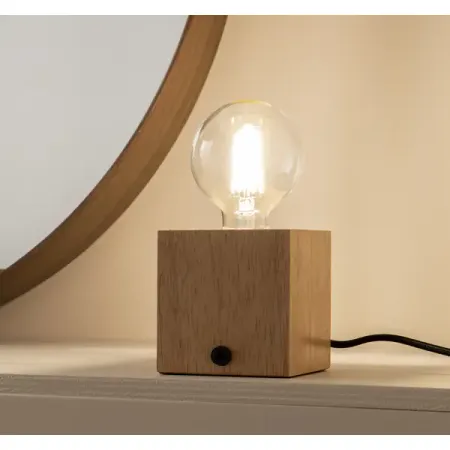 Настольная лампа декоративная Inspire Bokken цвет бежевый лампа настольная 1хе14х40вт без абажура белая