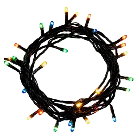 Электрогирлянда комнатная Нить 5 м 50 ламп RGB свет 8 режимов работы