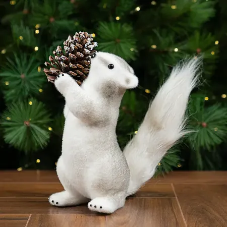 Фигура декоративная KREAFORTA Белка 32 см белый