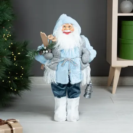 Фигура декоративная KREAFORTA Санта 60 см синий